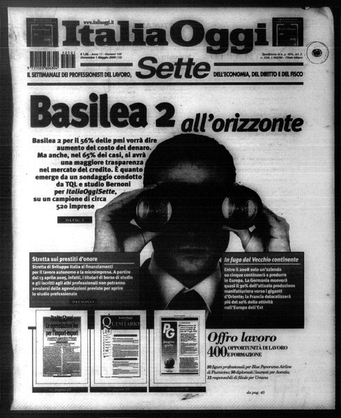 Italia oggi : quotidiano di economia finanza e politica